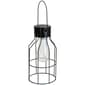 Northlight Seasonal 9.5in. Outdoor Geometric Edison Solar Lantern - image 1