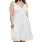 Juniors Plus Emerald Sundae Tie Back Mini A-Line Dress - image 4
