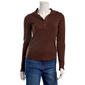 Juniors Wallflower Long Sleeve Manchester Henley Top- Coffee - image 1