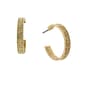 1928 Gold-Tone Hoop Earrings - image 1