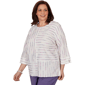 Plus Size Alfred Dunner Grand Bazaar Rainbow Stripe Blouse - image 3