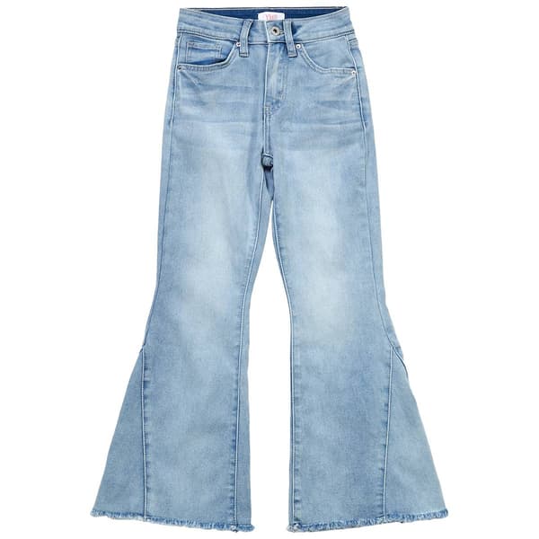 Girls (7-14) YMI(R) Gigi Flare Wide Leg Inset Jeans - image 