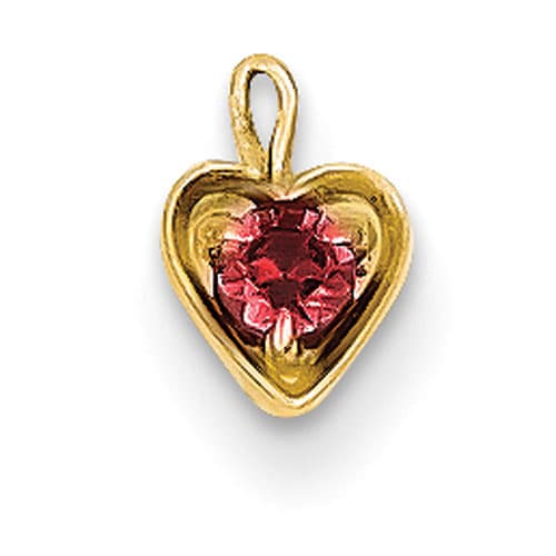 Gemstone Classics&#40;tm&#41; 14kt. Synthetic July Birthstone Charm - image 