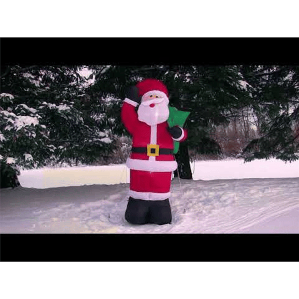 Northlight Animated Inflatable Standing Santa Claus Yard Decor