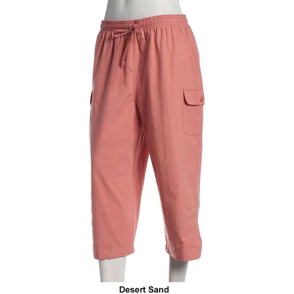 Petites Hasting & Smith Drawcord Tie Cargo Capris