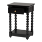 Baxton Studio Terentia Nightstand with Bobbin Legs - image 2