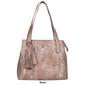 Julia Buxton Whip Stitch Vegan Leather Organizer Tote Bag - image 7