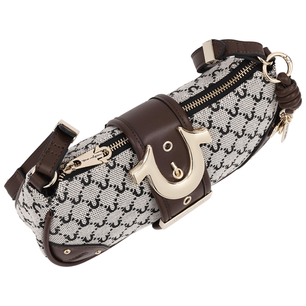 True Religion Signature Horseshoe Zip Top Bag