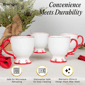 Sango Splash of Cheers 16oz. Red & White Coffee Mugs - Set of 14 - image 4