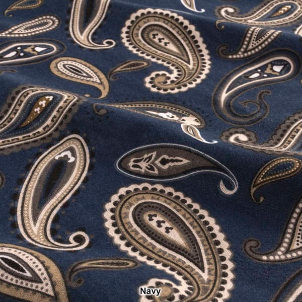 Superior 2pc. Cotton Flannel Paisley Pillowcase Set
