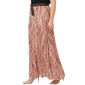 Plus Size NY Collection Peach Belt Waist Abstract Maxi Skirt - image 3