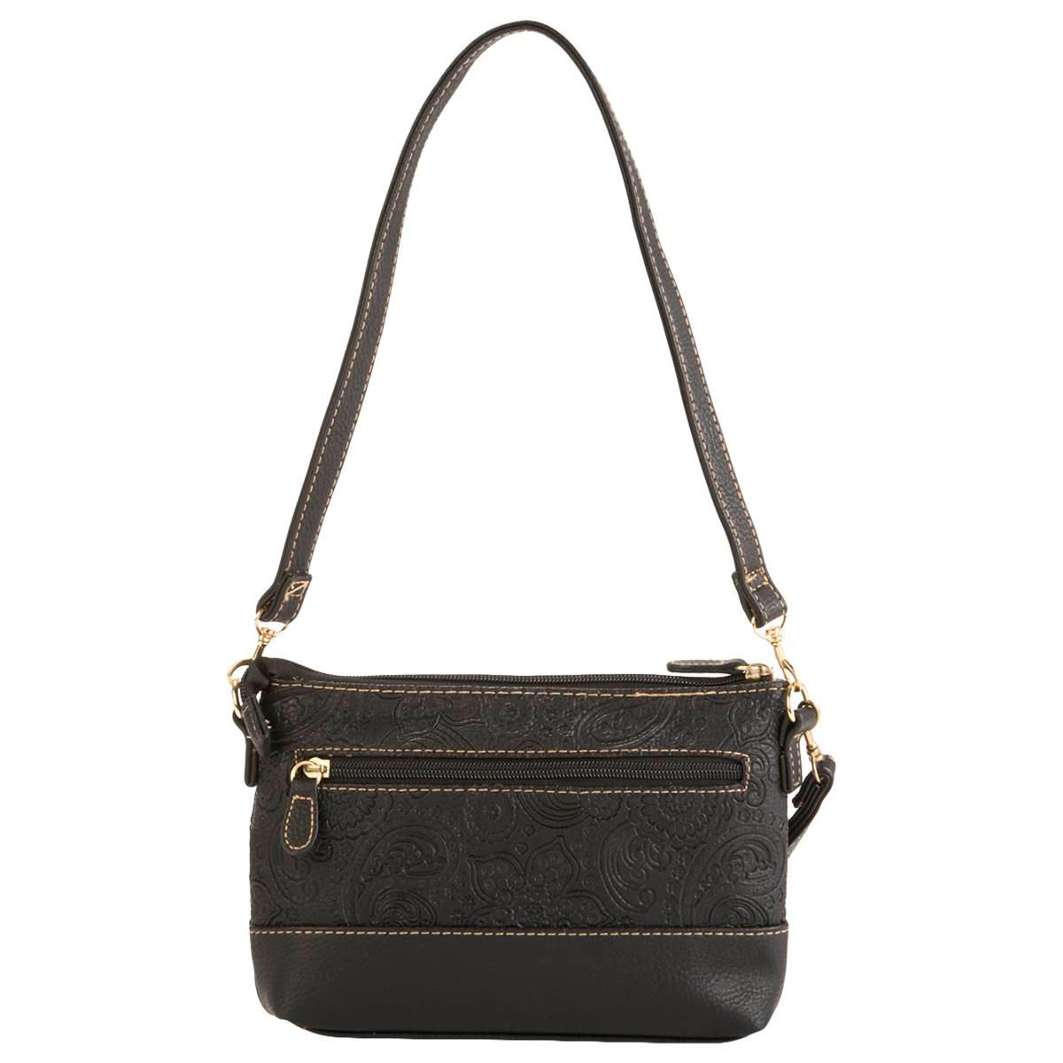 Stone Mountain Paisley Embossed East/West 4 Bagger Crossbody