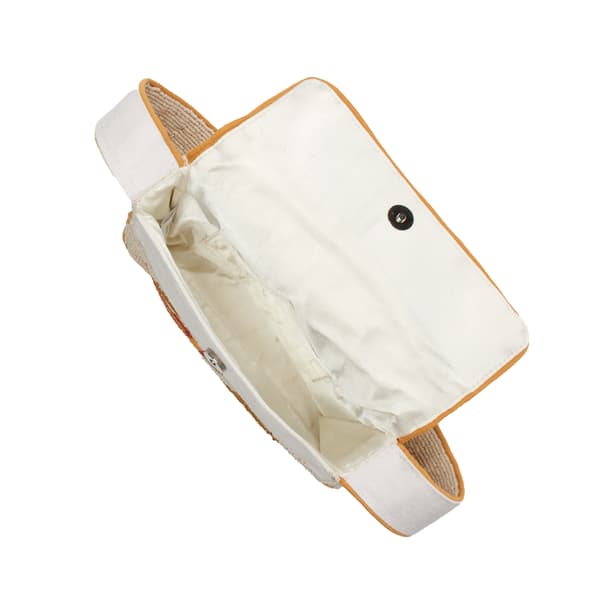 SOL and MER Beaded Hot Dog Baguette Shoulder Bag