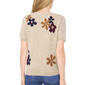 Womens Cece Short Sleeve Groovy Floral Sweater - image 2
