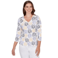 Petites Heart''s of Palm Printed Essentials Printed Stretch Jerse - image 1