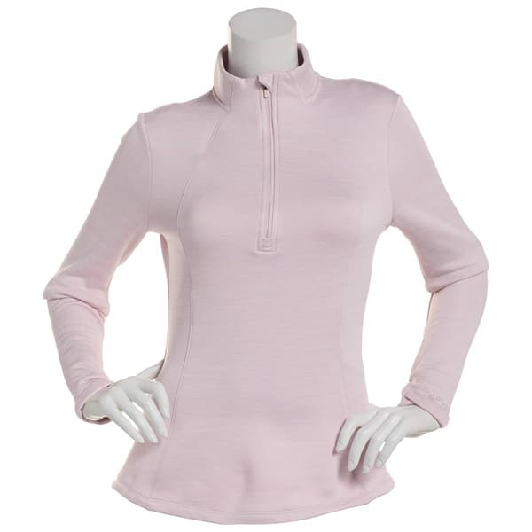 Womens Spyder Long Sleeve Half Zip Mock Neck Sweatshirt - image 