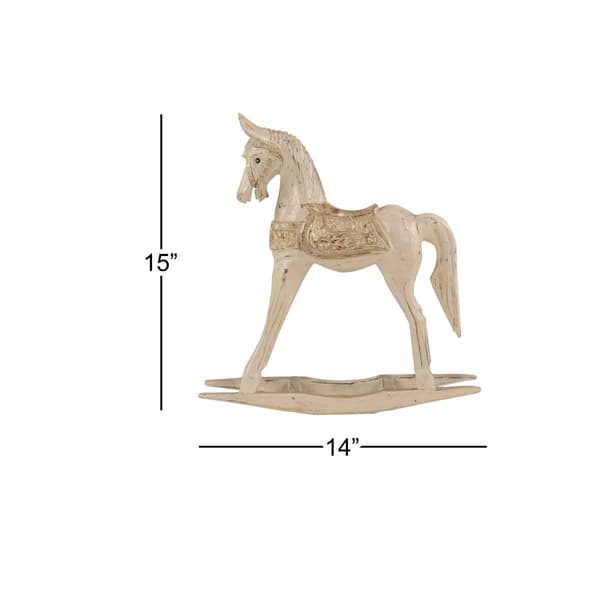 9th & Pike&#174; Wood Horse Vintage Sculpture