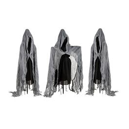Evergreen Lighted Halloween Reaper Stakes - Set of 3