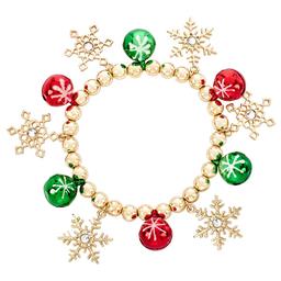 Snowflake Charm Stretch Bracelet