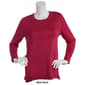 Plus Size Retrology Crew Neck Button Sleeve Side Slit Sweater - image 15