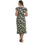 Womens Perceptions Double Ruffle Short Sleeve Midi Dress - Navy - image 2