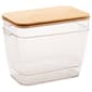 Bombay 2pc. Small Clear Bins with Handles and Bamboo Lids - image 1