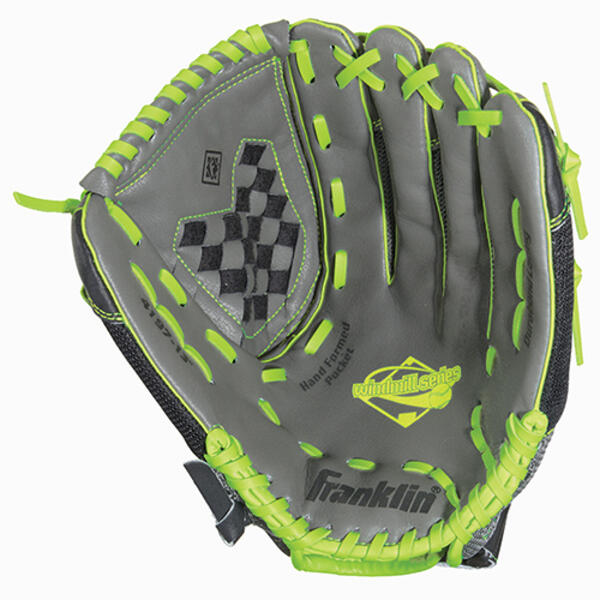 Franklin&#40;R&#41; 12in Windmill Softball Glove - Grey/Lime - image 