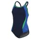 Womens Dolfin&#40;R&#41; Color Block DBX Back One Piece Swimsuit-Navy Multi - image 1
