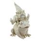 Northlight Seasonal 9.75in. Ivory Frog and Gnome Garden Statue - image 1