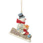 Jim Shore Frosty & Karen in Sled Ornament - image 2