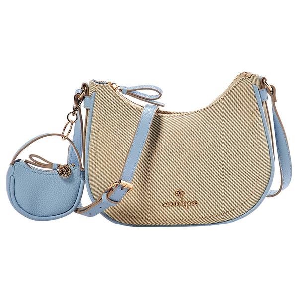 Nanette Lepore Sheena Twill Crescent Crossbody - image 