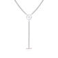 Guess Silver-Tone Toggle Bar Pendant Lariat Necklace - image 1