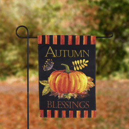 Northlight Autumn Blessings Pumpkin Fall Harvest Garden Flag