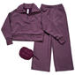 Girls (7-14) Yogalicious(R) 3pc. 1/4 Zip & Wide Leg Pants w/ Bag - image 1