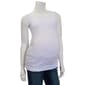 Womens Times Two Side Ruched Solid Maternity Tank Top - image 1