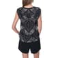 Womens DKNY Sleeveless Pleated Front Geo Diamond Blouse - image 2