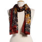 Womens Renshun Floral Oblong Scarf - Navy - image 1