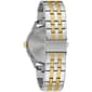 Men Carvavelle by Bulova Two-Tone Black Dial Watch Box Set-45K000 - image 4