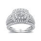 Nova Star&#40;R&#41; Lab Grown Diamond Double Cushion Halo Bridal Set - image 1