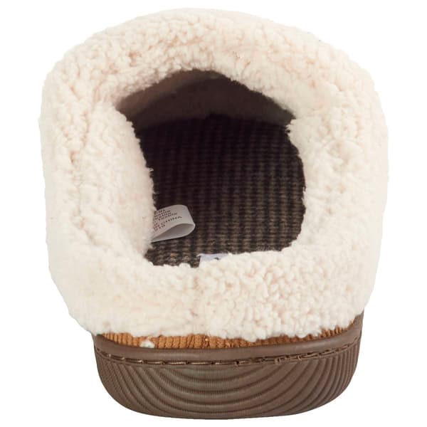 Mens Haggar® Corduroy Clog Slippers w/ Microsuede Bumper