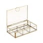CosmoLiving by Cosmopolitan Gold Glass Jewelry Box - image 7