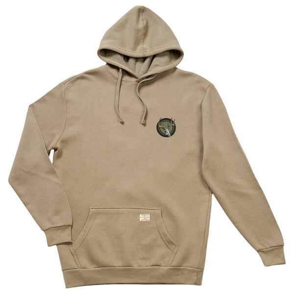 Mens Buckhorn River Deer Skull Graphic Pullover Hoodie - Bay Leaf - image 
