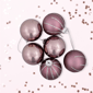 Northlight 24ct. Pink Shiny & Matte Christmas Glass Ornaments - image 2