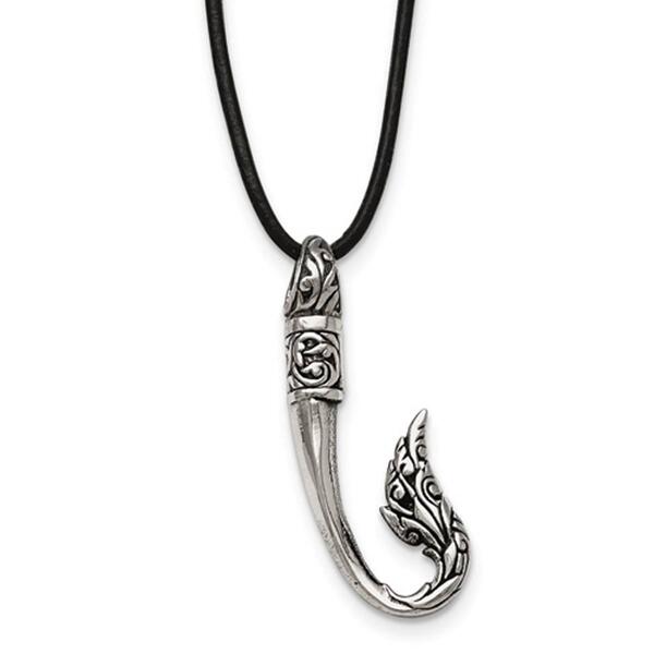 Mens Gentlemen's Classics&#40;tm&#41; Antiqued Hook Necklace - image 