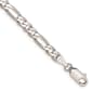 Gold Classics&#40;tm&#41; 4.0mm. 14k White Gold Flat Figaro Bracelet - image 1