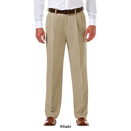 Mens Haggar&#174; Cool 18&#174; PRO Heather Classic Pleat Front Pants