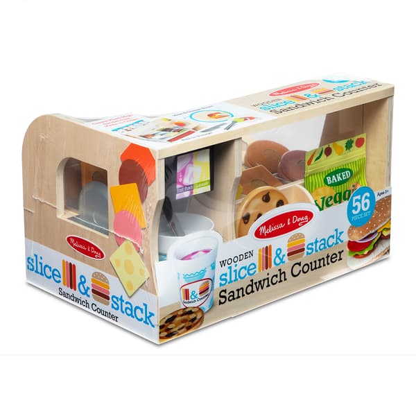 Melissa &amp; Doug® Slice and Stack Sandwich Counter Play Set