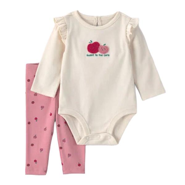 Baby Girl (3-18M) Carter''s(R) Apple 2pc. Bodysuit & Pants Set