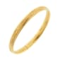 Kids Yellow Gold Filled Flower Pattern Bangle Bracelet - image 1