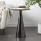 9th & Pike® Modern Black Aluminum Metal Accent Table - image 2